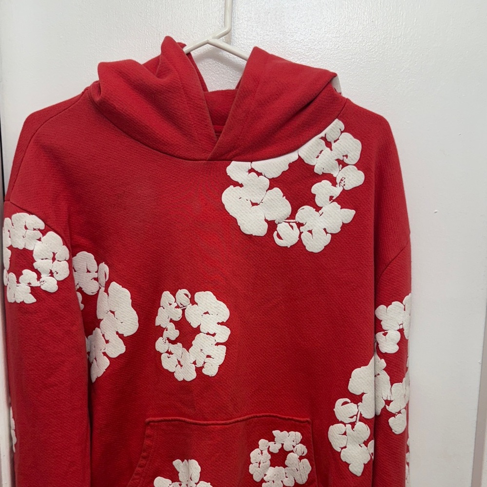 Red Floral Hoodie